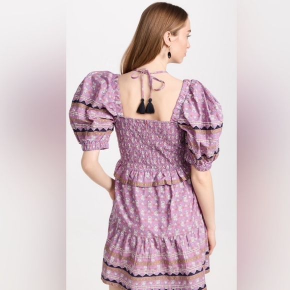 Perry Puff-Sleeve Mini Dress - Picture 2 of 5